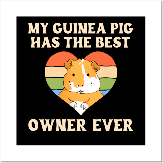 My Guinea Pig Has The Best Owner Ever Wall Art by maxcode